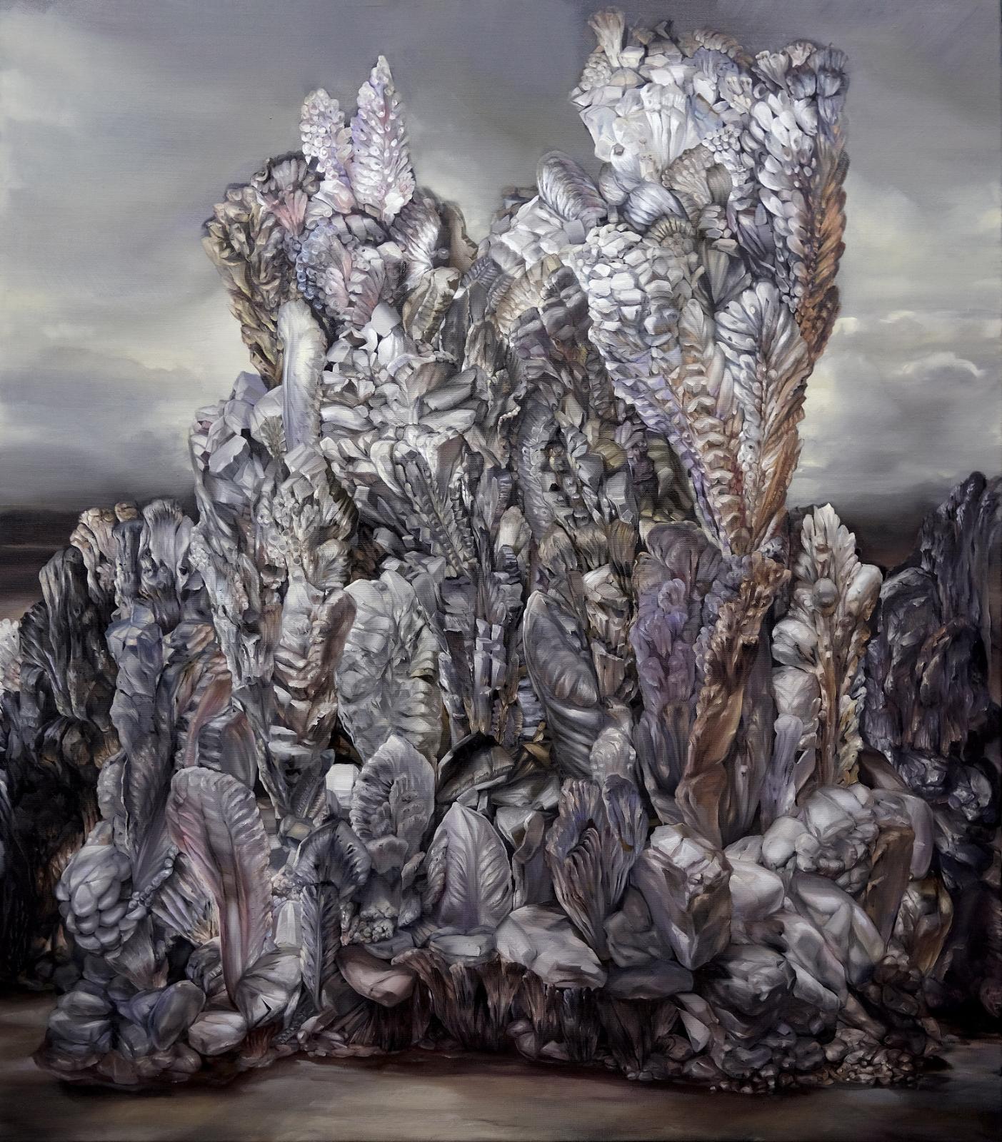 Karla Marchesi, Slow growth, 2024, Öl auf Leinwand, 120 cm x 105 cm, Preis auf Anfrage, Galerie Cyprian Brenner