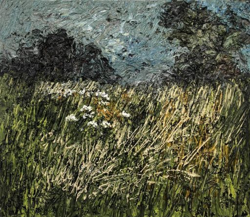 Helmut Helmes, Landschaft, 2022, Öl auf Leinwand, 60 cm x 70 cm, Preis auf Anfrage