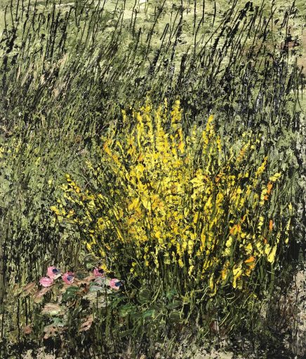 Helmut Helmes, Garten II, 2021, Öl auf Leinwand, 120 cm x 100 cm, Preis auf Anfrage